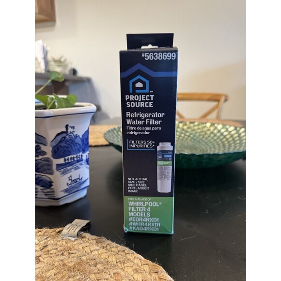 Project Source Twist Refrigerator Water Filter Fits Whirlpool Filter EDR5RXD1 - Picture 1 of 3